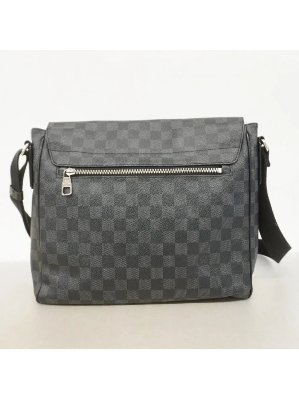 Louis Vuitton Shoulder Bag Damier Graphite District MM Gray Black